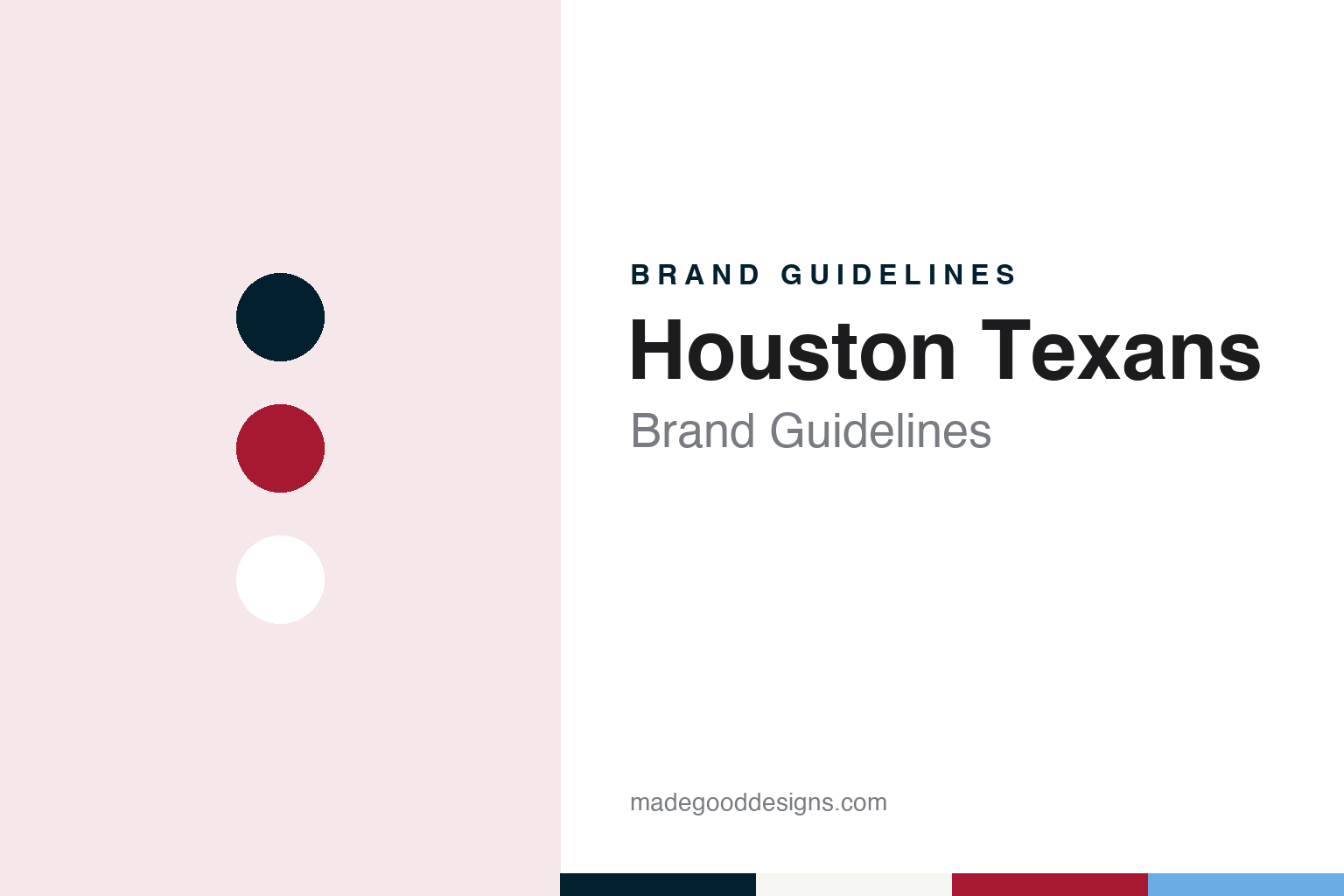 Houston Texans brand guidelines — abstract colour discs and material texture (original homage; not a Houston Texans product or logo)