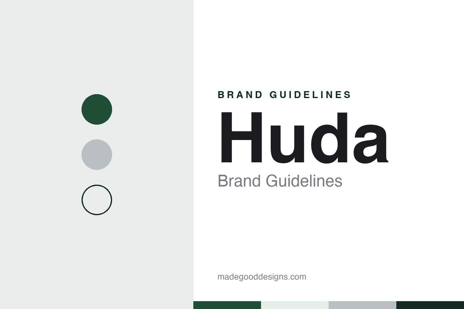 Huda brand guidelines — abstract colour discs and material texture (original homage; not a Huda product or logo)