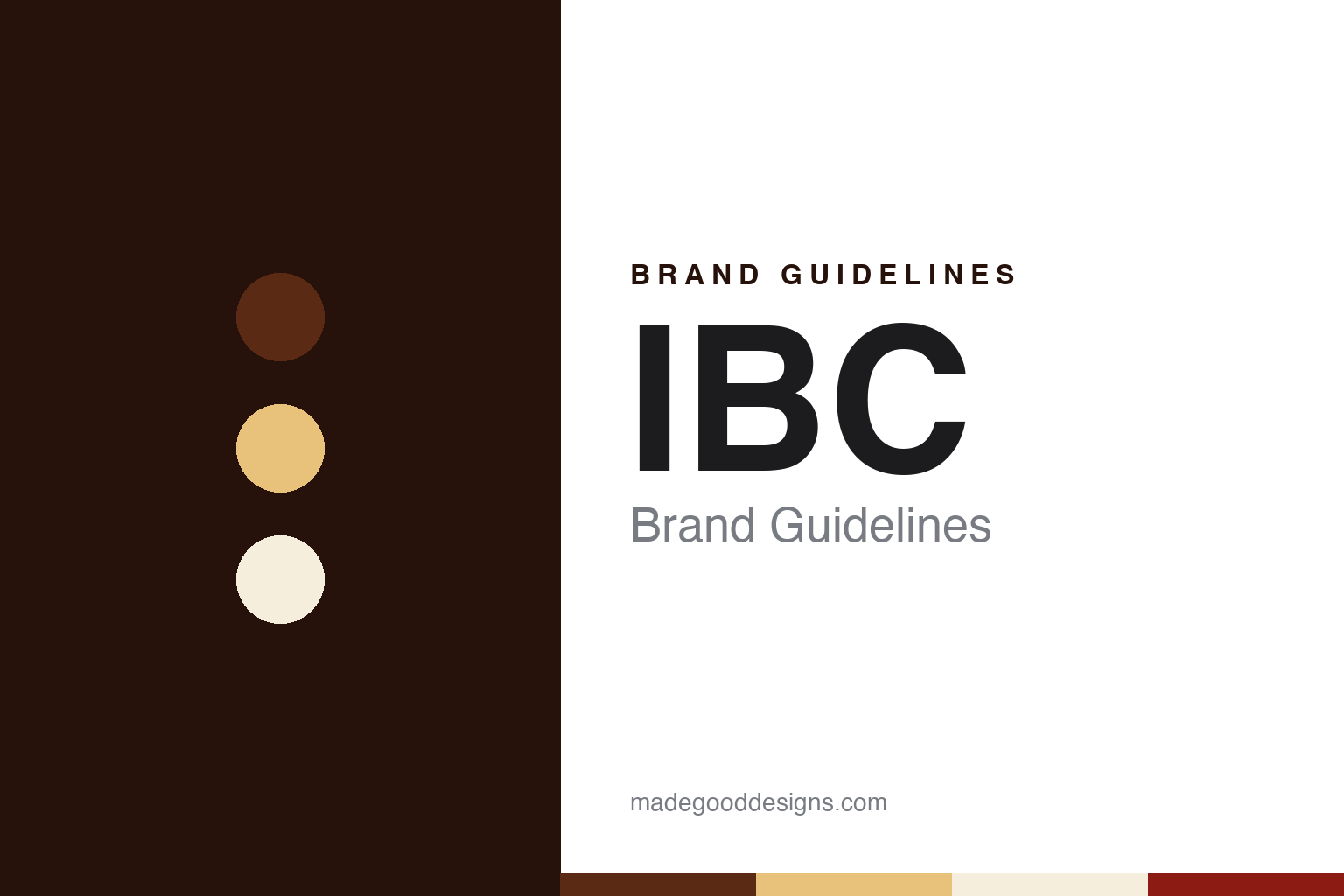 IBC brand guidelines — abstract colour discs and material texture (original homage; not a IBC product or logo)