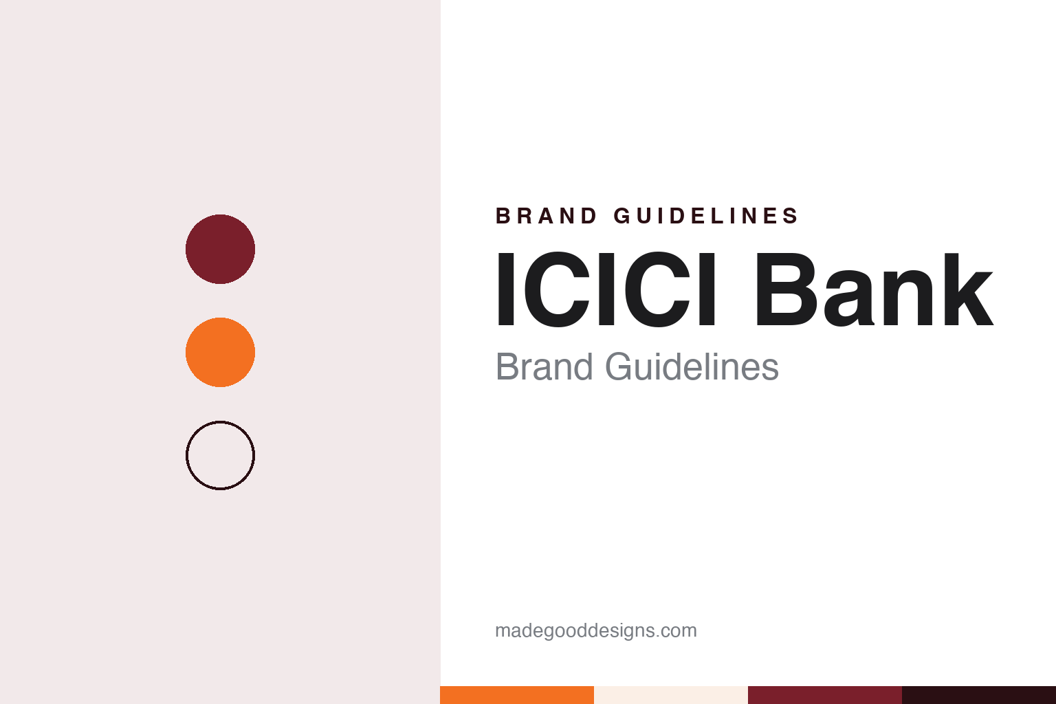 ICICI Bank Brand Guidelines: A Gear, a Dynamic i & Orange