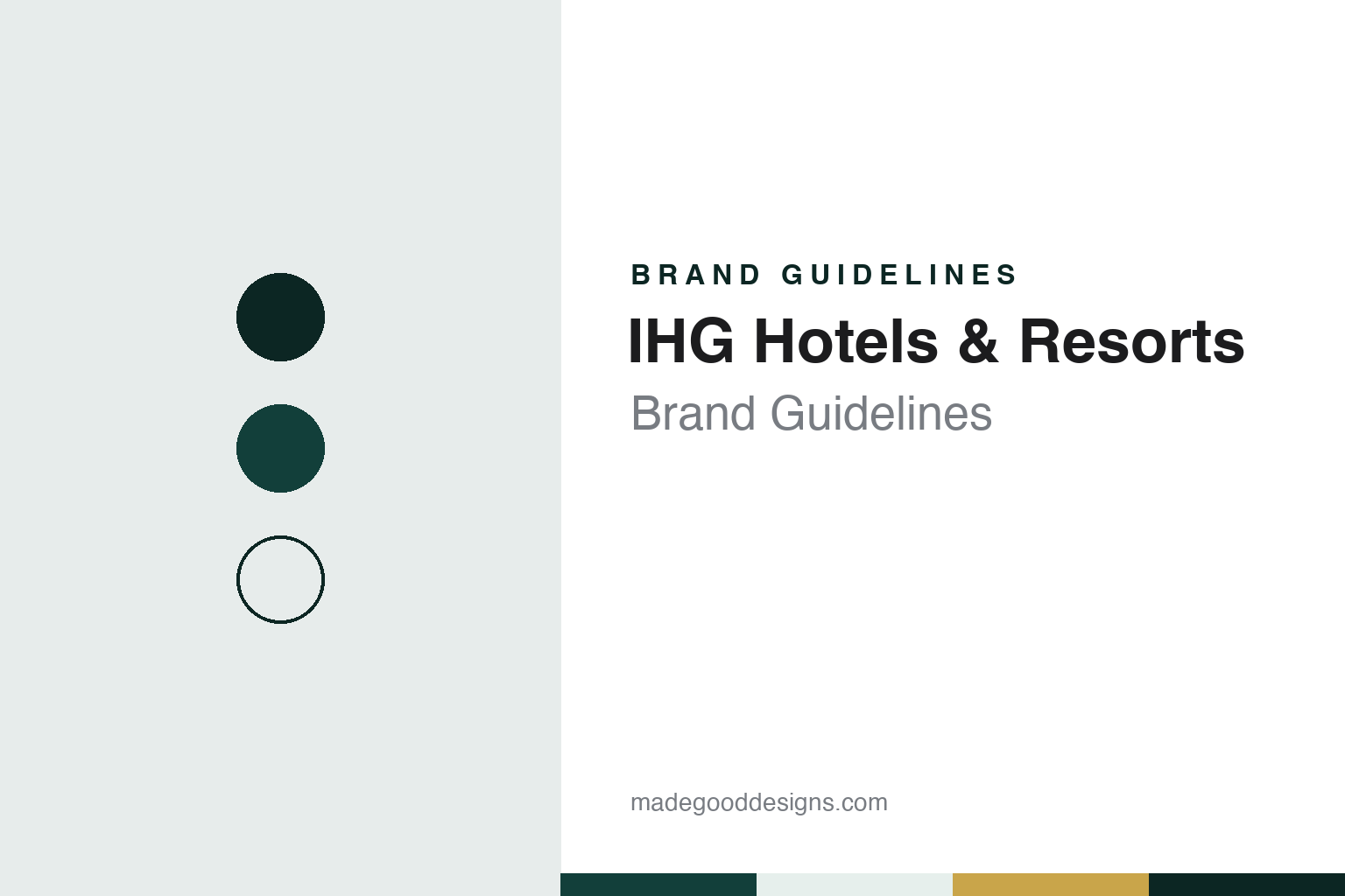 IHG Hotels & Resorts brand guidelines — abstract colour discs and material texture (original homage; not a IHG Hotels & Resorts product or logo)