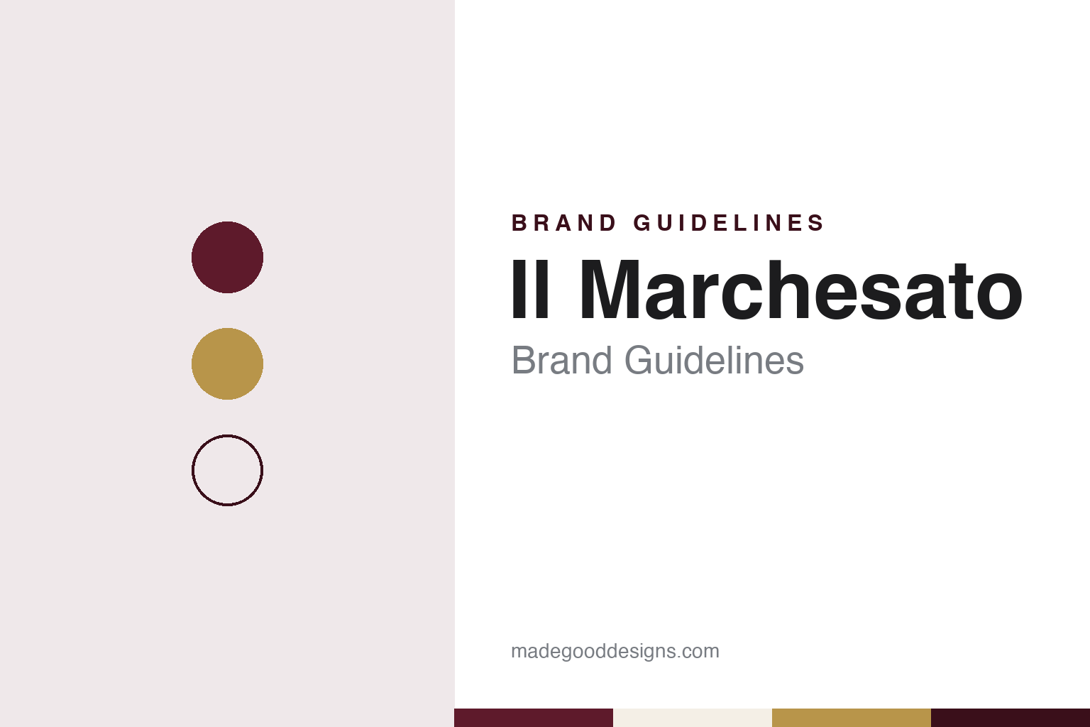 Il Marchesato Brand Guidelines: The Saluzzo Umbrella Workshop, Handmade Since 1978