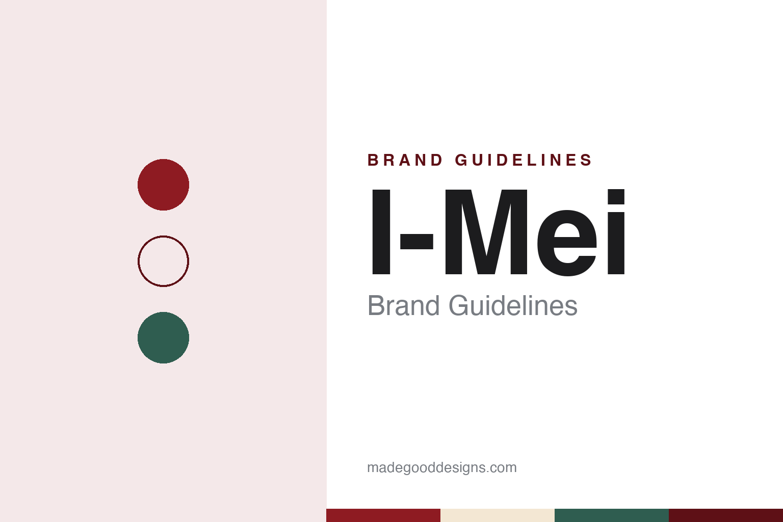 I-Mei Brand Guidelines: The Taipei Bakery of 1934 Named After a Family Dye Shop
