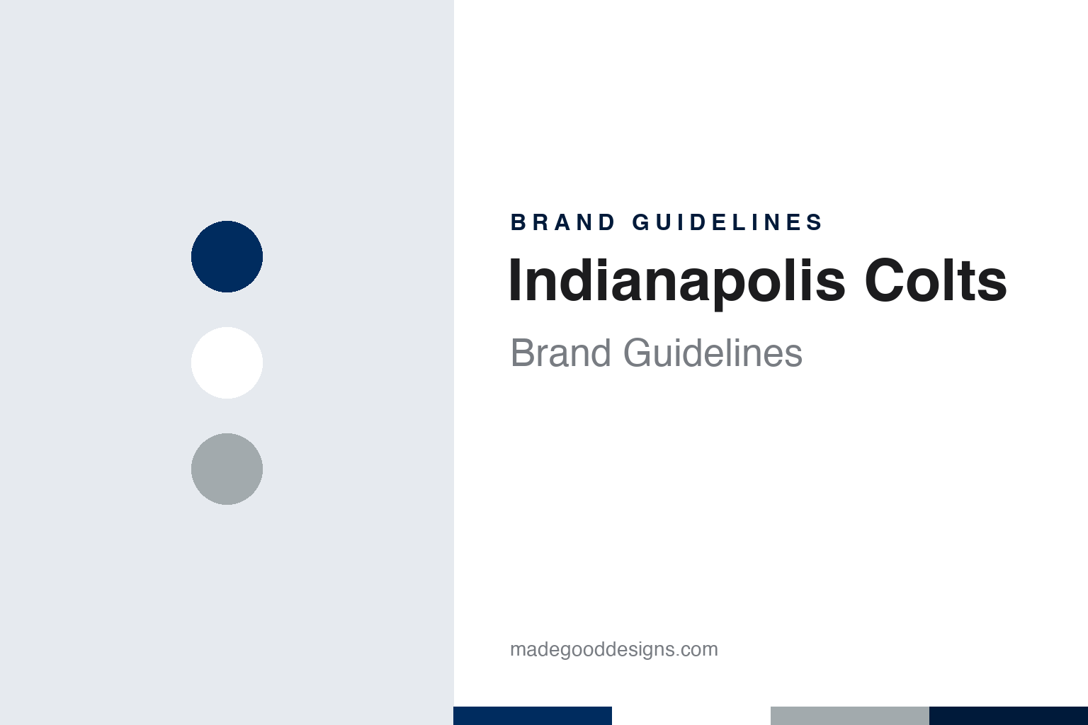 Indianapolis Colts Brand Guidelines: A Baltimore Name, a Midnight Move & the Blue Horseshoe
