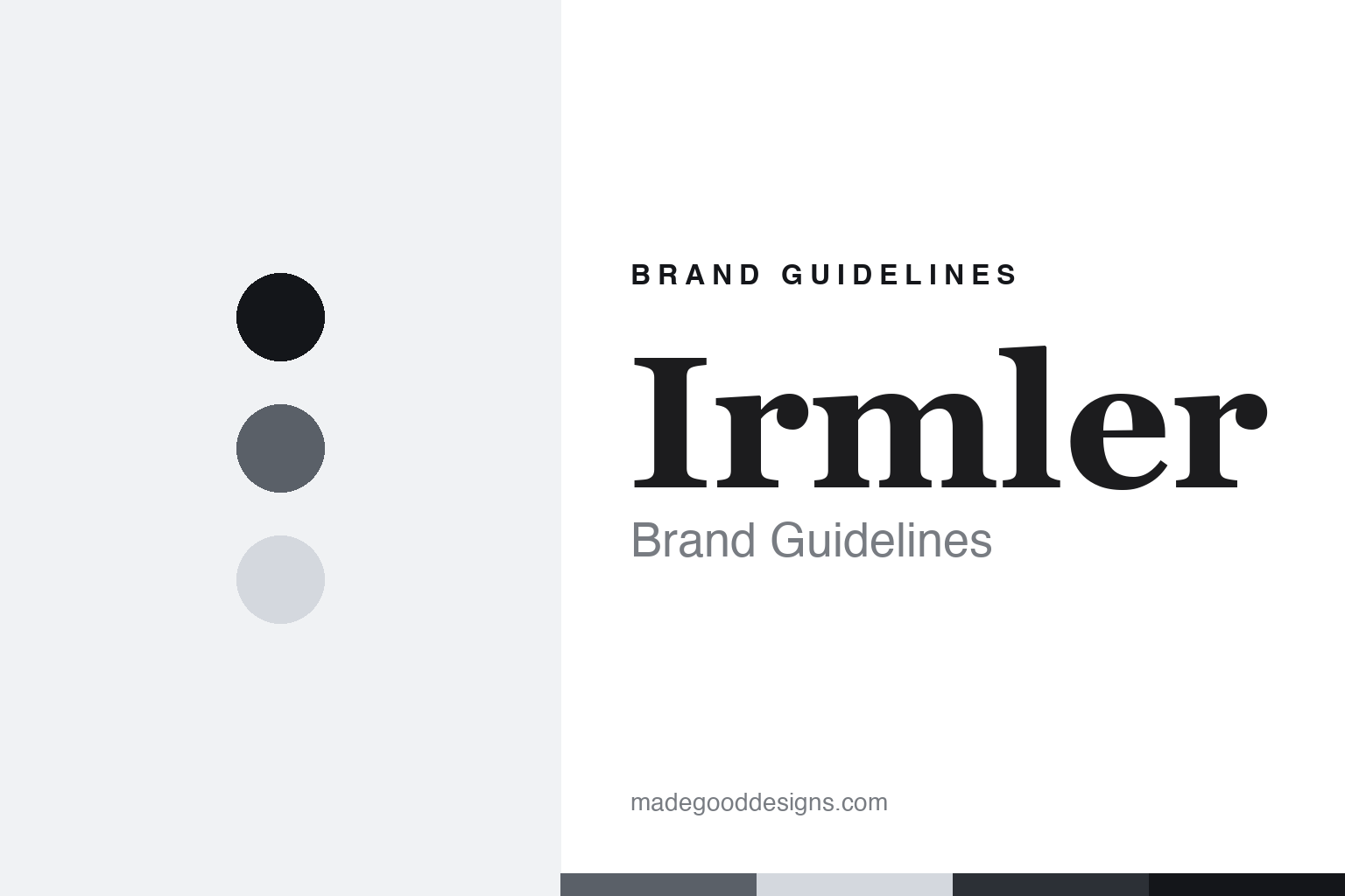 Irmler Brand Guidelines: “Designed by,” Not “Made by”