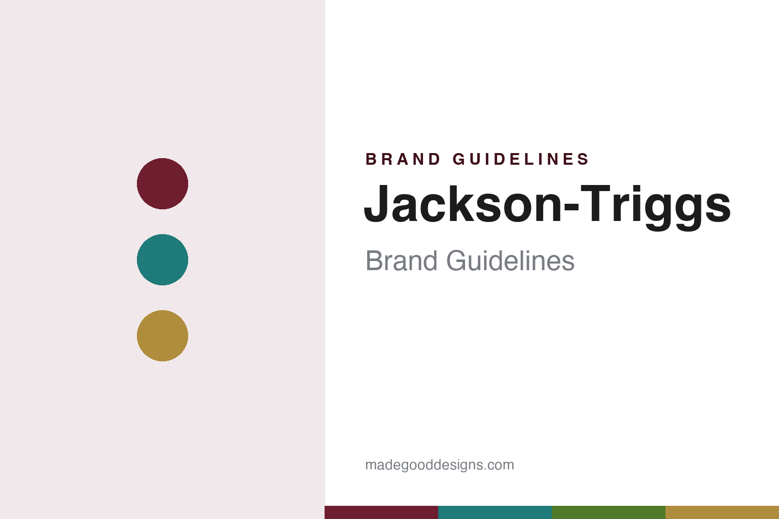 Jackson-Triggs brand guidelines — abstract colour discs and material texture (original homage; not a Jackson-Triggs product or logo)