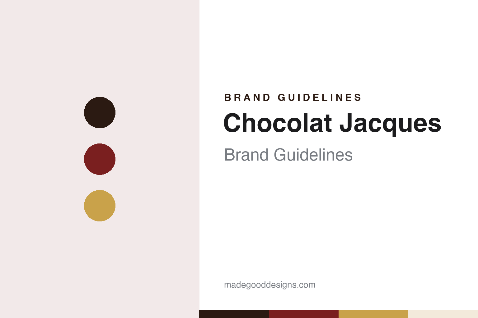 Chocolat Jacques brand guidelines — abstract colour discs and material texture (original homage; not a Chocolat Jacques product or logo)