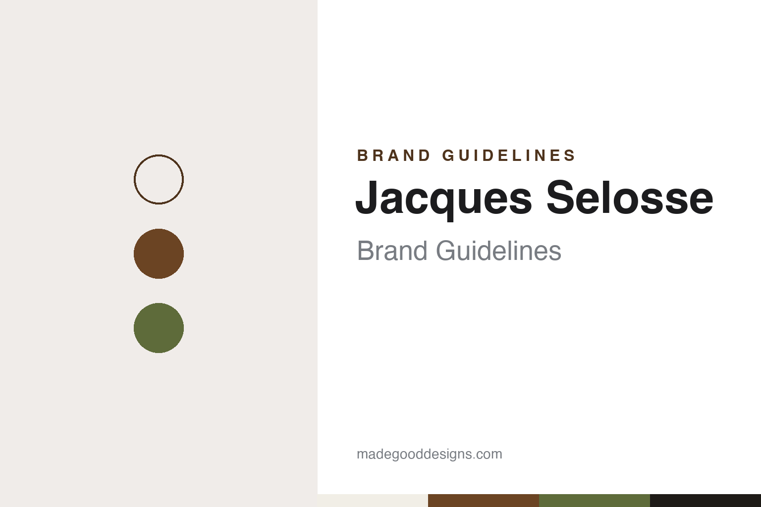 Jacques Selosse brand guidelines — abstract colour discs and material texture (original homage; not a Jacques Selosse product or logo)