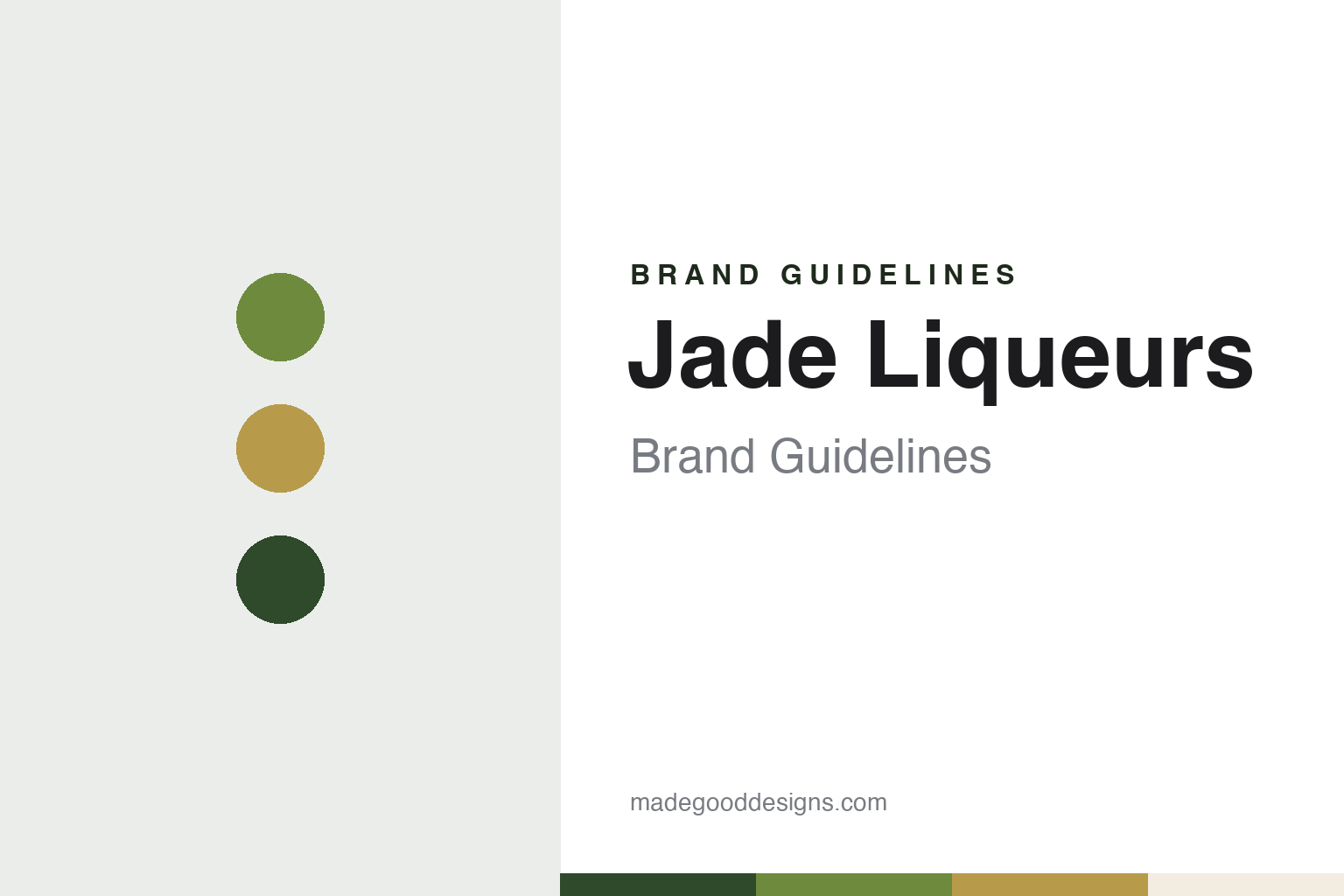Jade Liqueurs Brand Guidelines: T. A. Breaux’s Recreated Belle Époque Absinthes