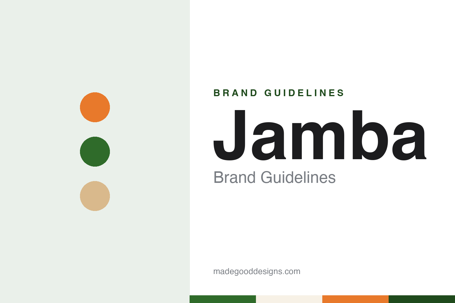 Jamba brand guidelines — abstract colour discs and material texture (original homage; not a Jamba product or logo)