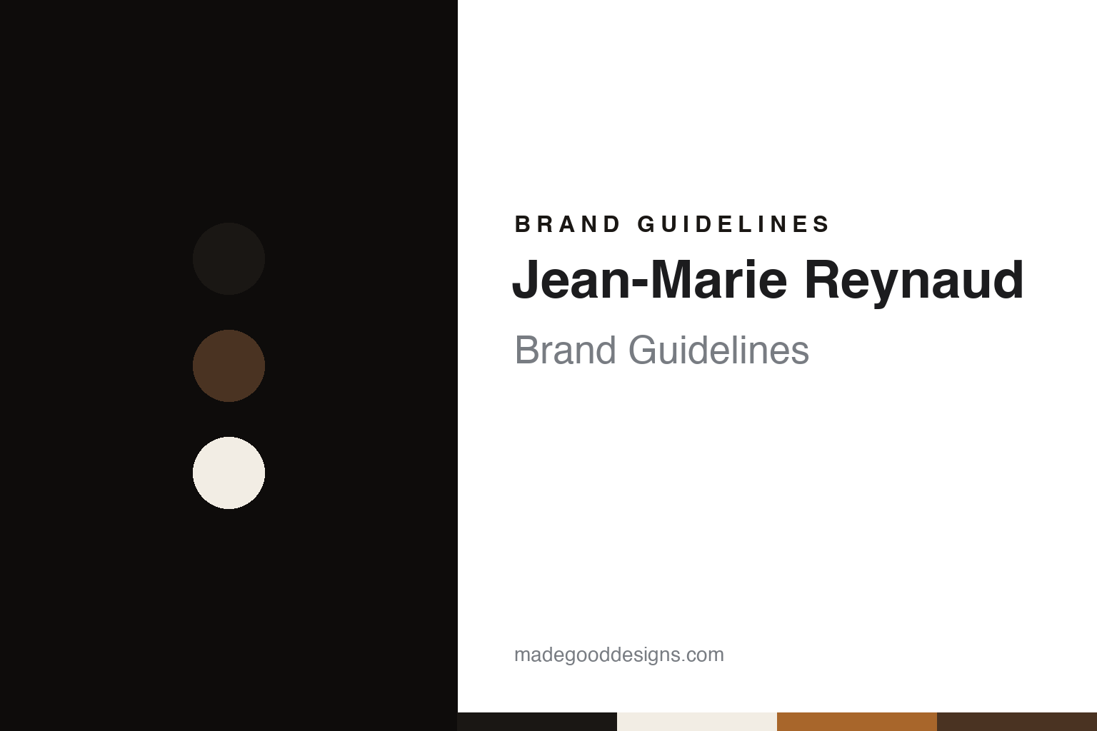 Jean-Marie Reynaud Brand Guidelines: The Family Loudspeaker Maker of Barbezieux Since 1967