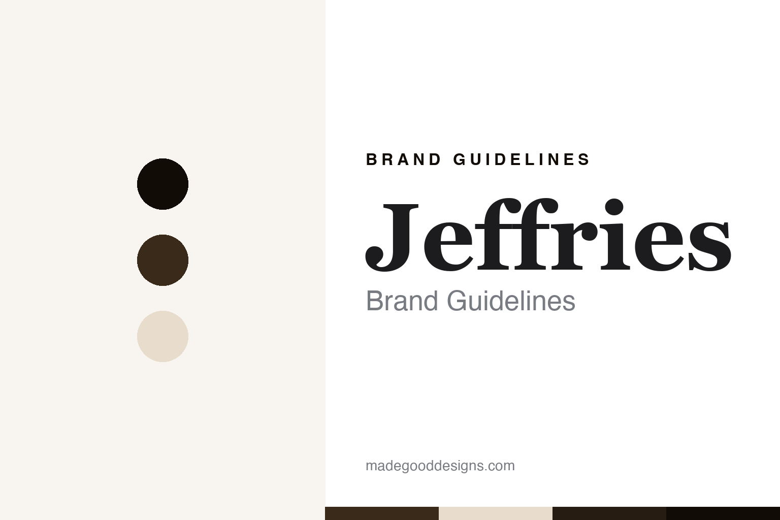 Jeffries brand guidelines — abstract colour discs and material texture (original homage; not a Jeffries product or logo)