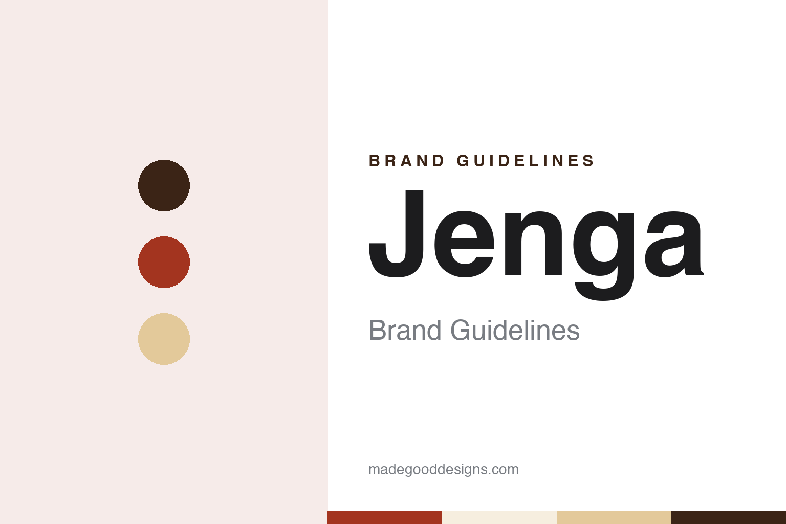 Jenga Brand Guidelines: Leslie Scott’s Block Tower Named in Swahili