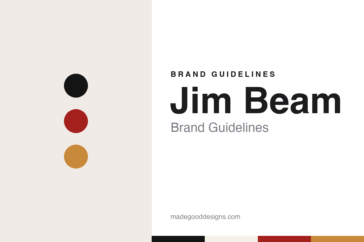 Jim Beam Brand Guidelines: The Kentucky Bourbon That Puts Seven Generations on the Label