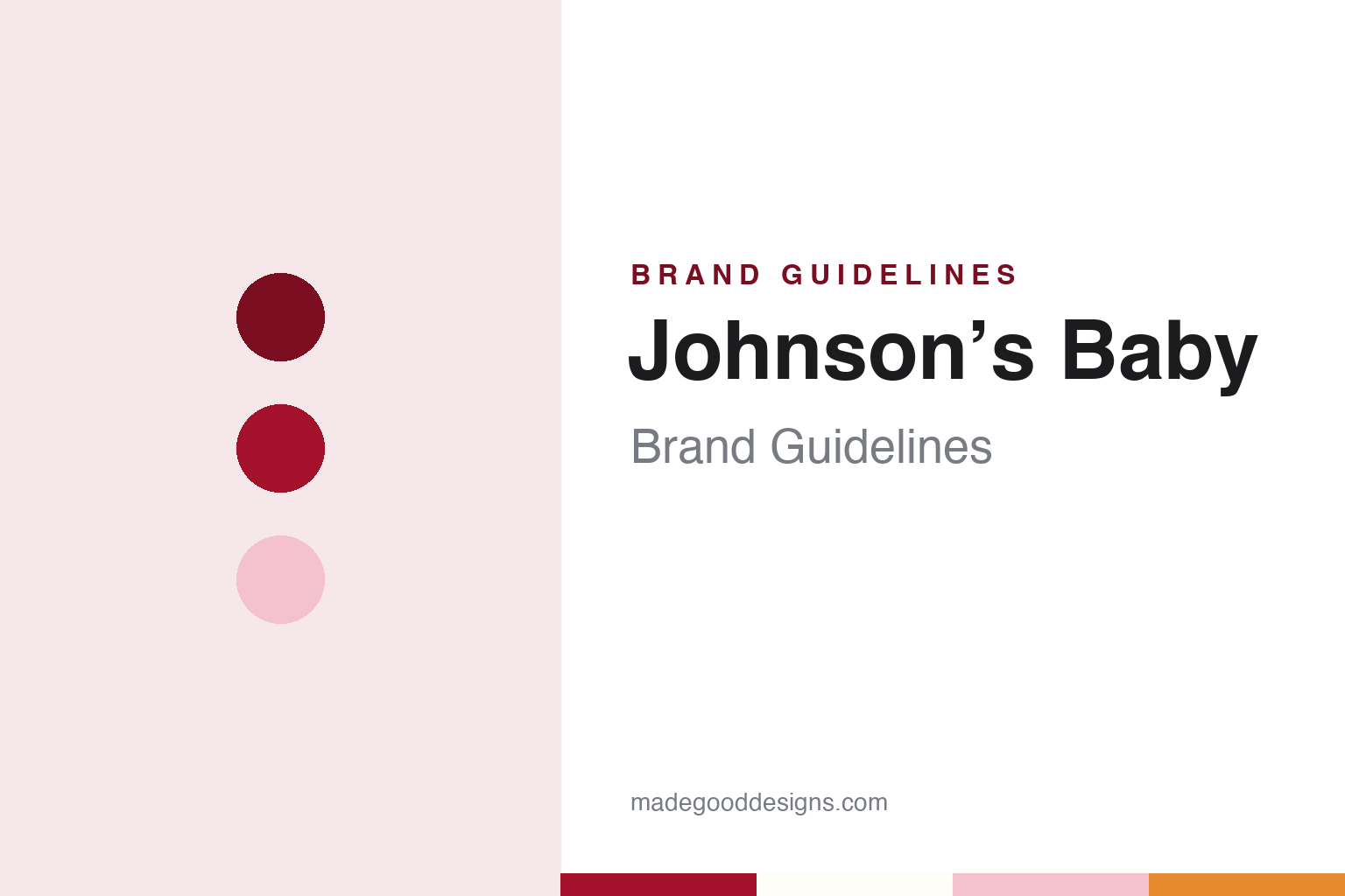 Johnson’s Baby Brand Guidelines: Johnson & Johnson’s 1893 Baby Powder and No More Tears