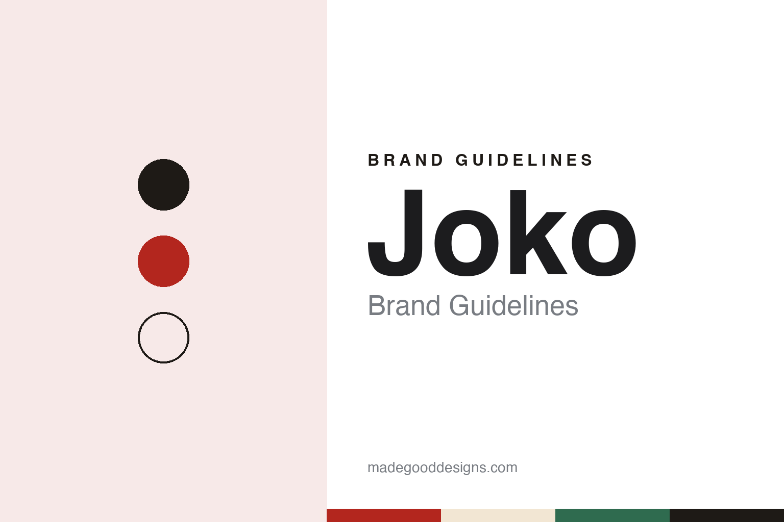 Joko brand guidelines — abstract colour discs and material texture (original homage; not a Joko product or logo)