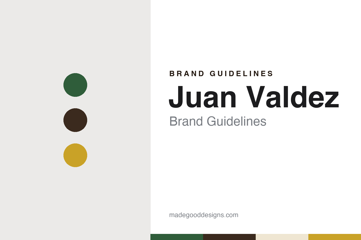 Juan Valdez Brand Guidelines: The Colombian Coffee Growers’ Farmer, His Mule & the Café Chain