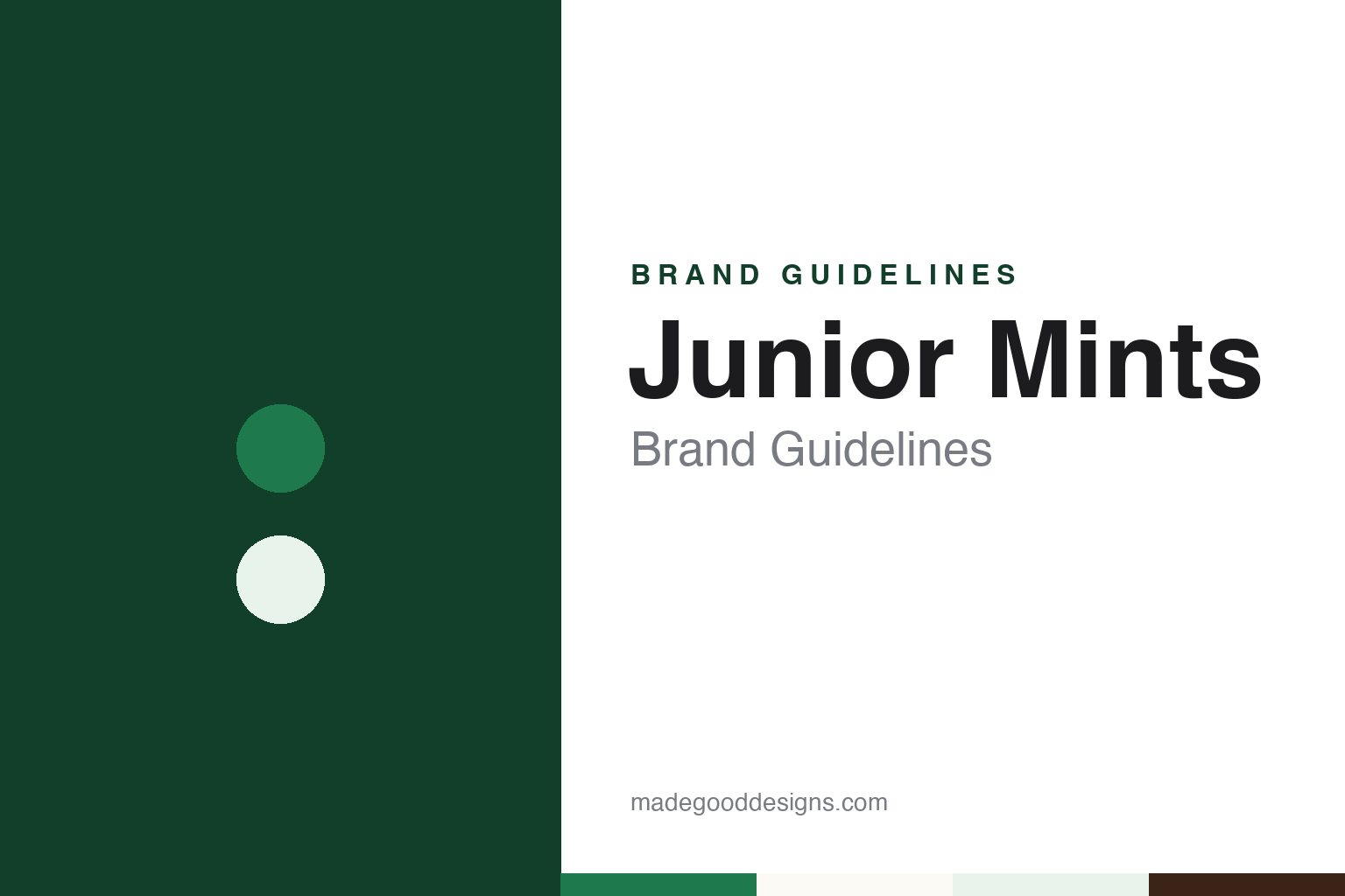 Junior Mints Brand Guidelines: The Cambridge Chocolate Mint in a Theatre Box