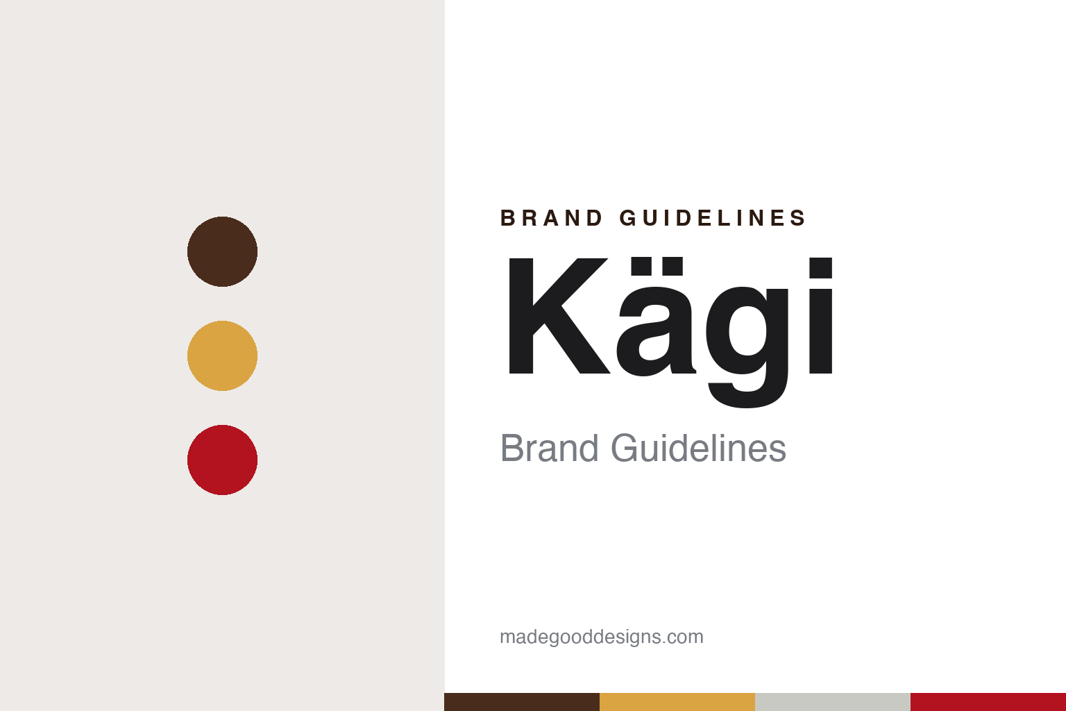 Kägi brand guidelines — abstract colour discs and material texture (original homage; not a Kägi product or logo)