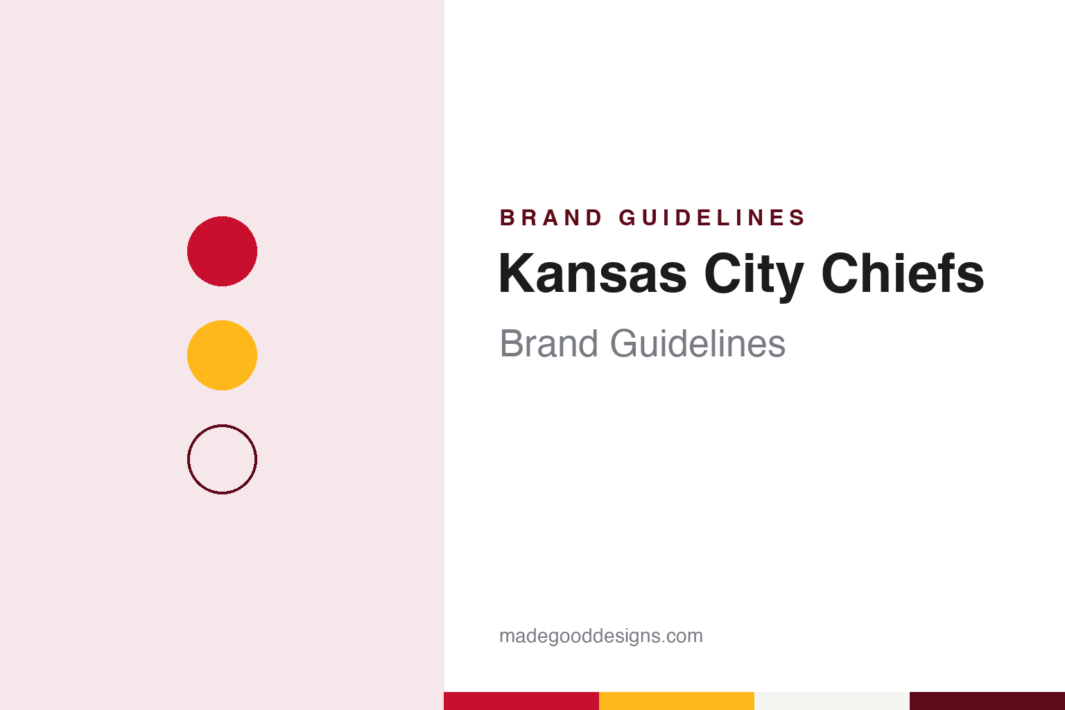 Kansas City Chiefs Brand Guidelines: Dallas Texans, Red & Gold and the Arrowhead