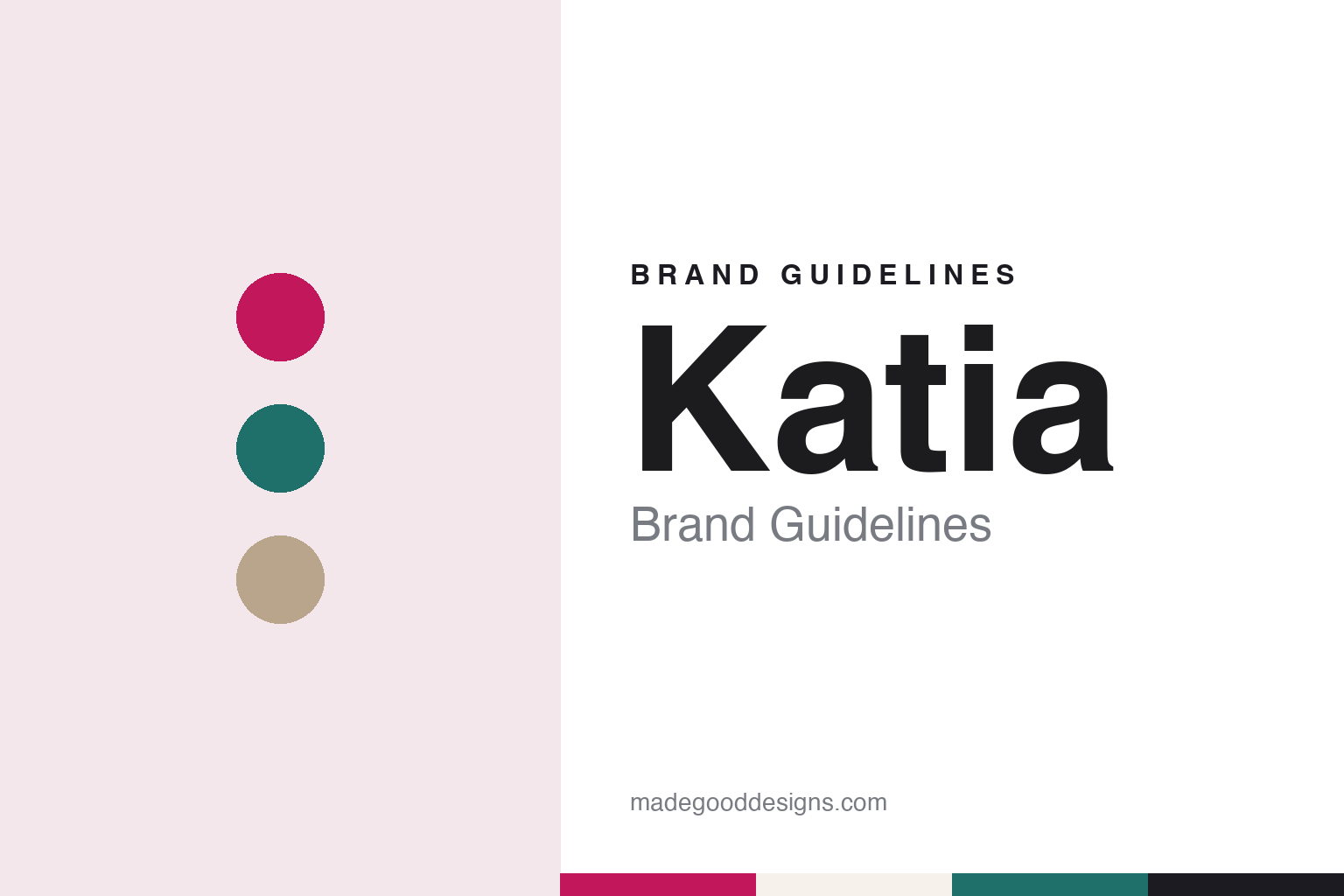 Katia brand guidelines — abstract colour discs and material texture (original homage; not a Katia product or logo)