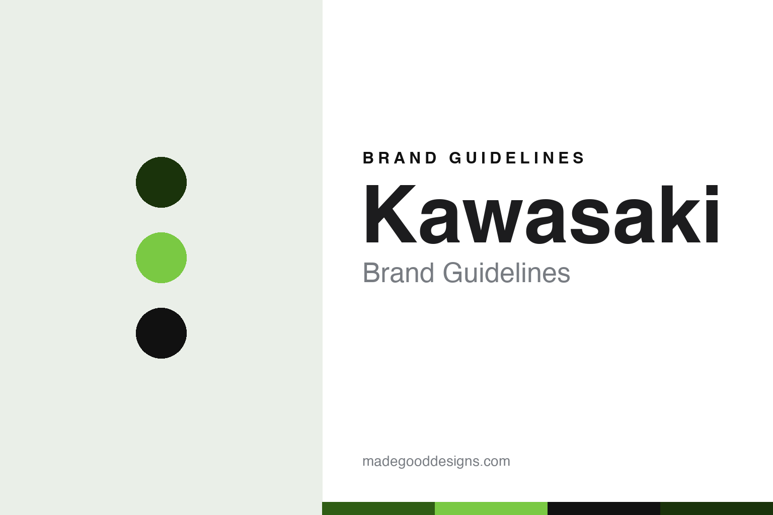Kawasaki Brand Guidelines: Motorcycles, Jet Ski and Team Green from Kawasaki Motors