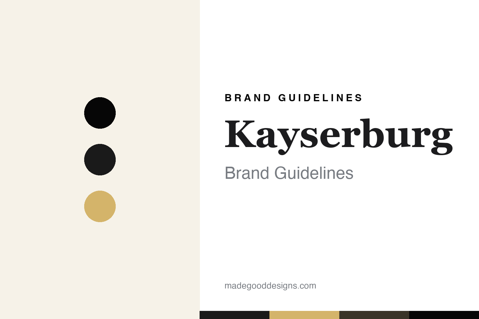 Kayserburg Brand Guidelines: Built for Artists, in a Factory Within a Factory