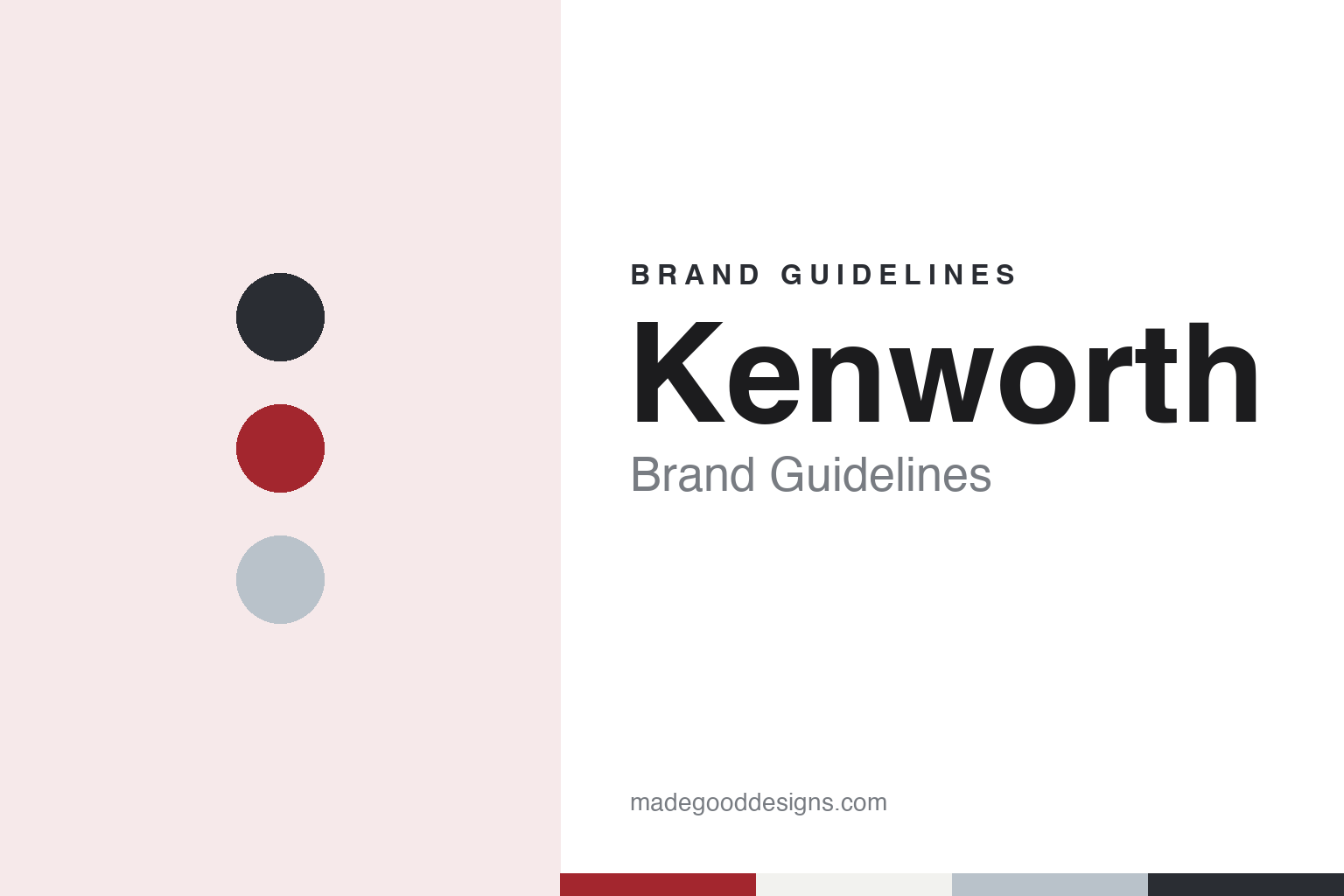 Kenworth Brand Guidelines: The Name Made From Kent and Worthington