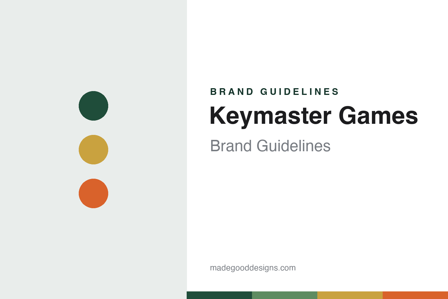 Keymaster Games brand guidelines — abstract colour discs and material texture (original homage; not a Keymaster Games product or logo)