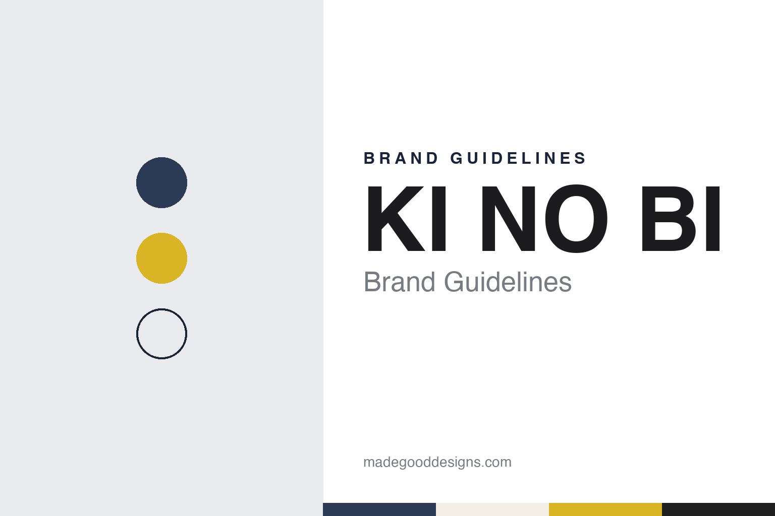 KI NO BI Brand Guidelines: The Kyoto Dry Gin Launched in 2016