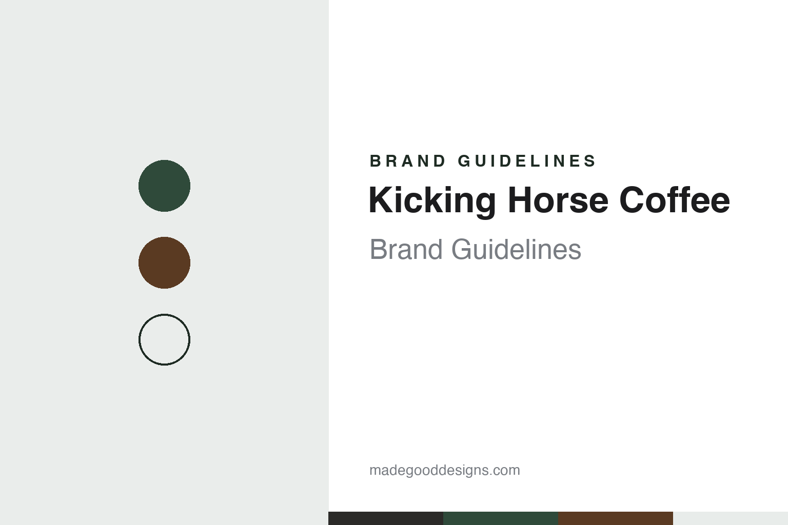 Kicking Horse Coffee Brand Guidelines: The Invermere Garage Roaster Now in the Lavazza Group