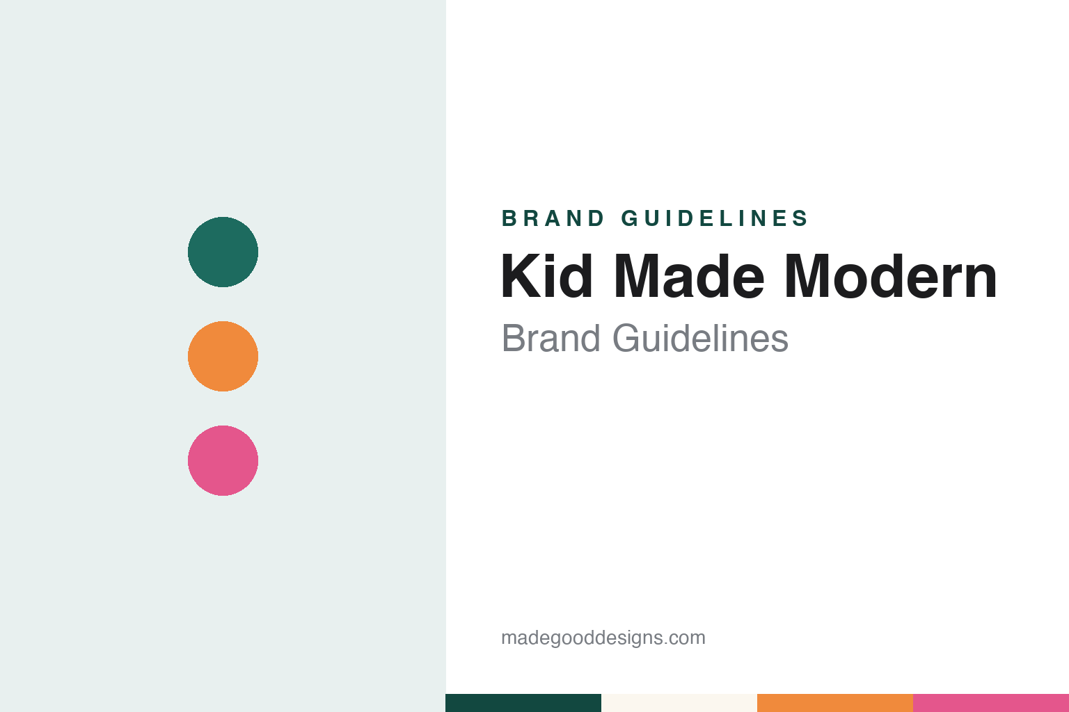 Kid Made Modern Brand Guidelines: Todd Oldham’s Art Supplies for Children, Since 2012