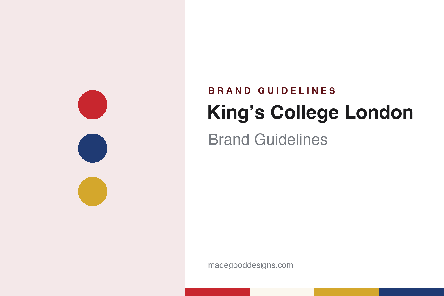 King’s College London Brand Guidelines: Royal Arms, Two Lions and Reggie