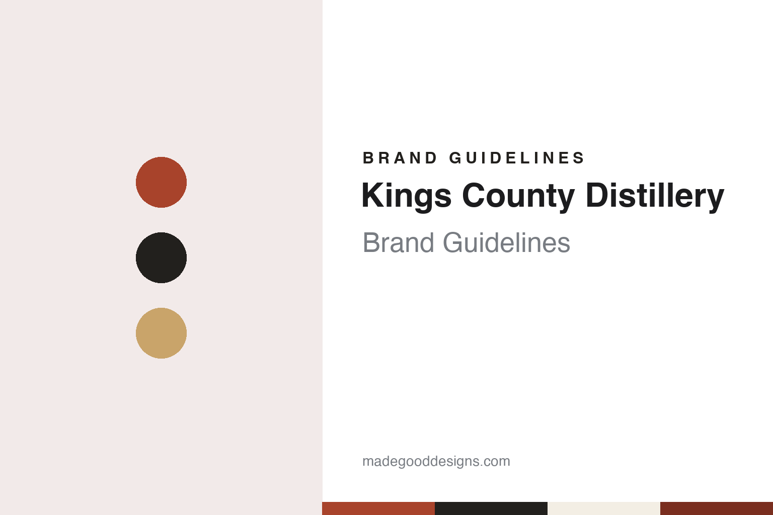 Kings County Distillery Brand Guidelines: Brooklyn Whiskey in a Hip Flask