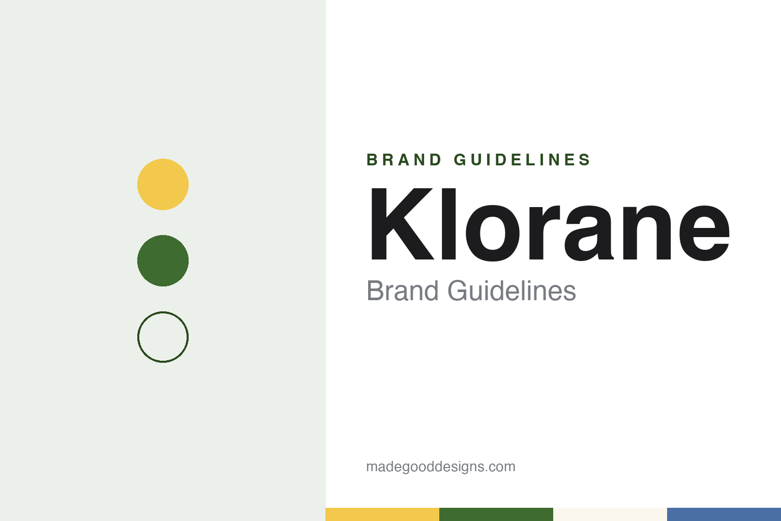 Klorane brand guidelines — abstract colour discs and material texture (original homage; not a Klorane product or logo)