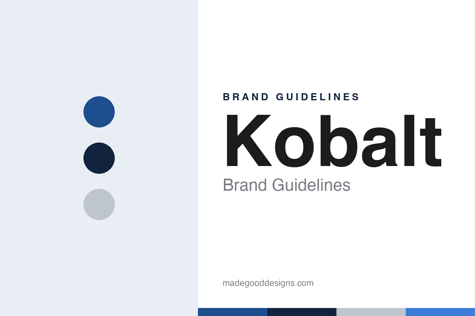 Kobalt brand guidelines — abstract colour discs and material texture (original homage; not a Kobalt product or logo)