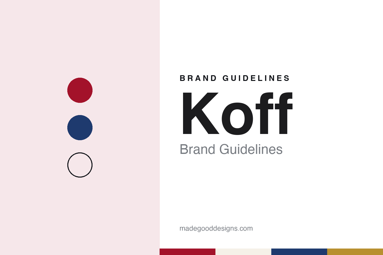 Koff Brand Guidelines: Sinebrychoff’s 1957 Beer Name, Its Red and Its Brewery Horses