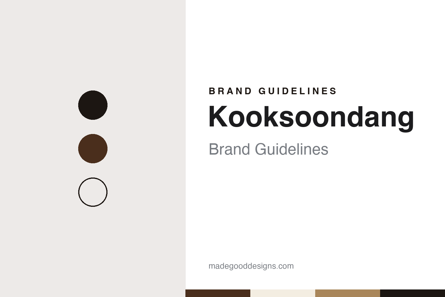 Kooksoondang Brand Guidelines: Baekseju, Makgeolli and a Brushed 百
