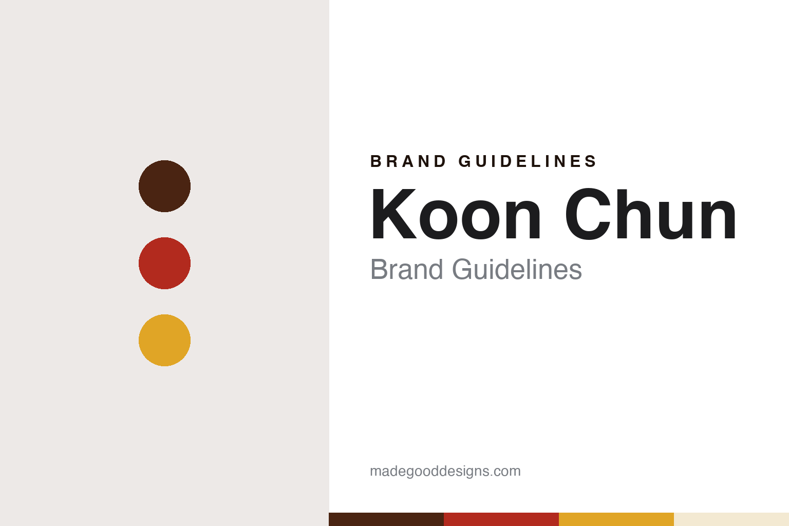Koon Chun Brand Guidelines: The 1928 Kowloon City Sauce Works Now Brewing in Yuen Long