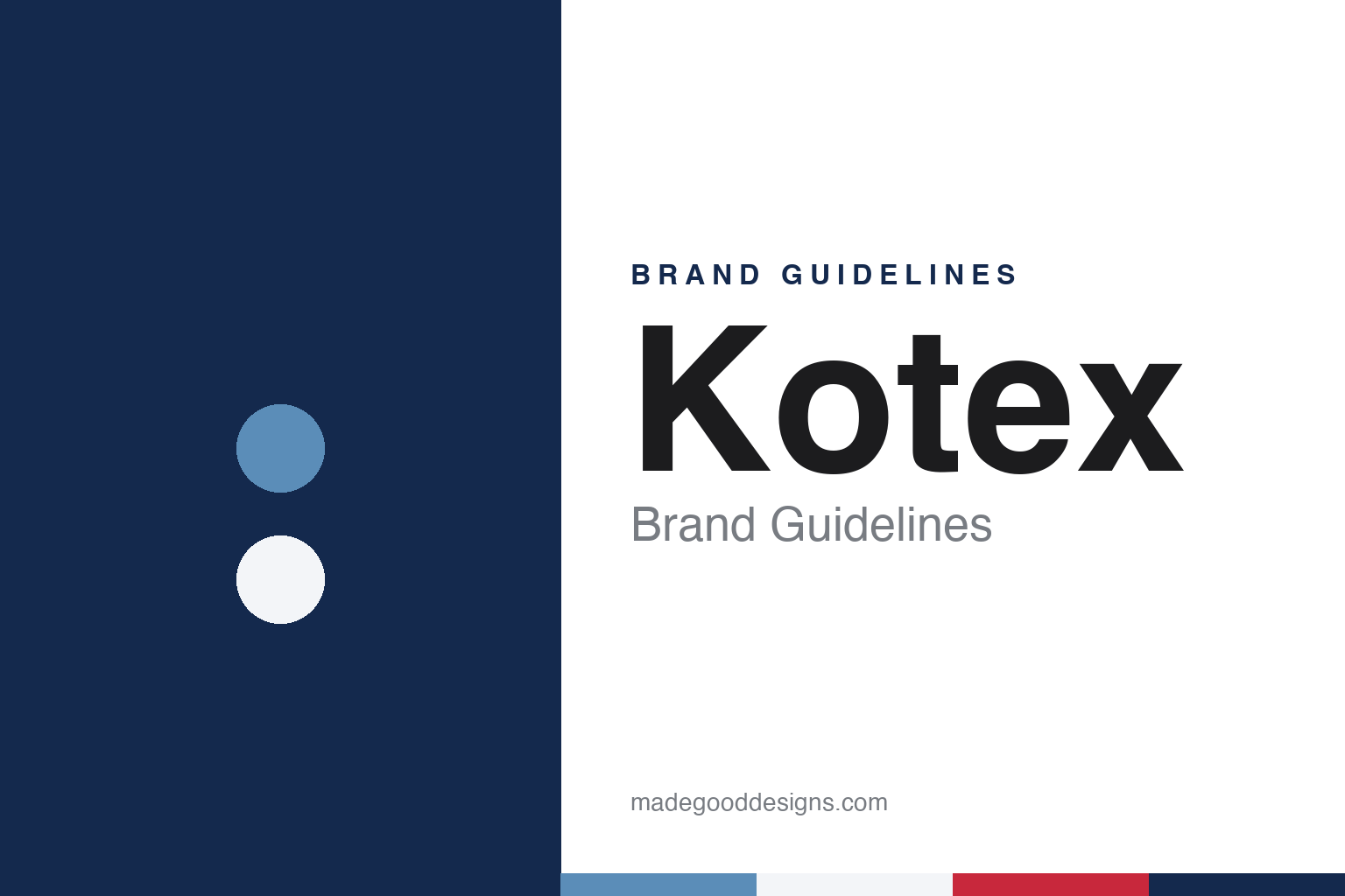 Kotex Brand Guidelines: Kimberly-Clark’s Cellucotton Pad, Sold in a Blue Box From 1920