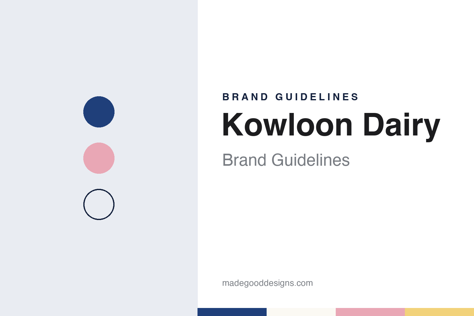 Kowloon Dairy brand guidelines — abstract colour discs and material texture (original homage; not a Kowloon Dairy product or logo)