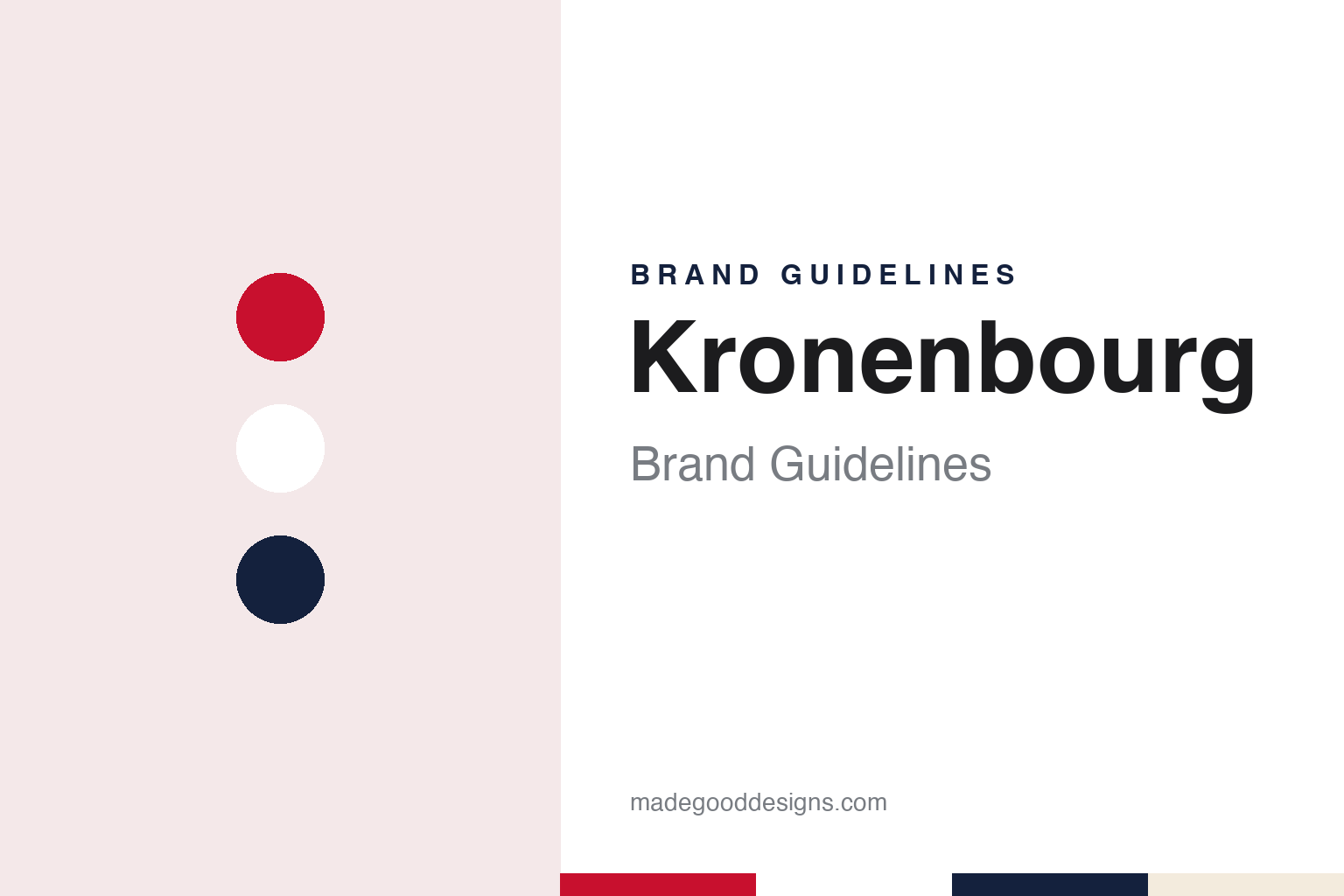 Kronenbourg Brand Guidelines: The Strasbourg Brewery of 1664 and Its Red-and-White Check