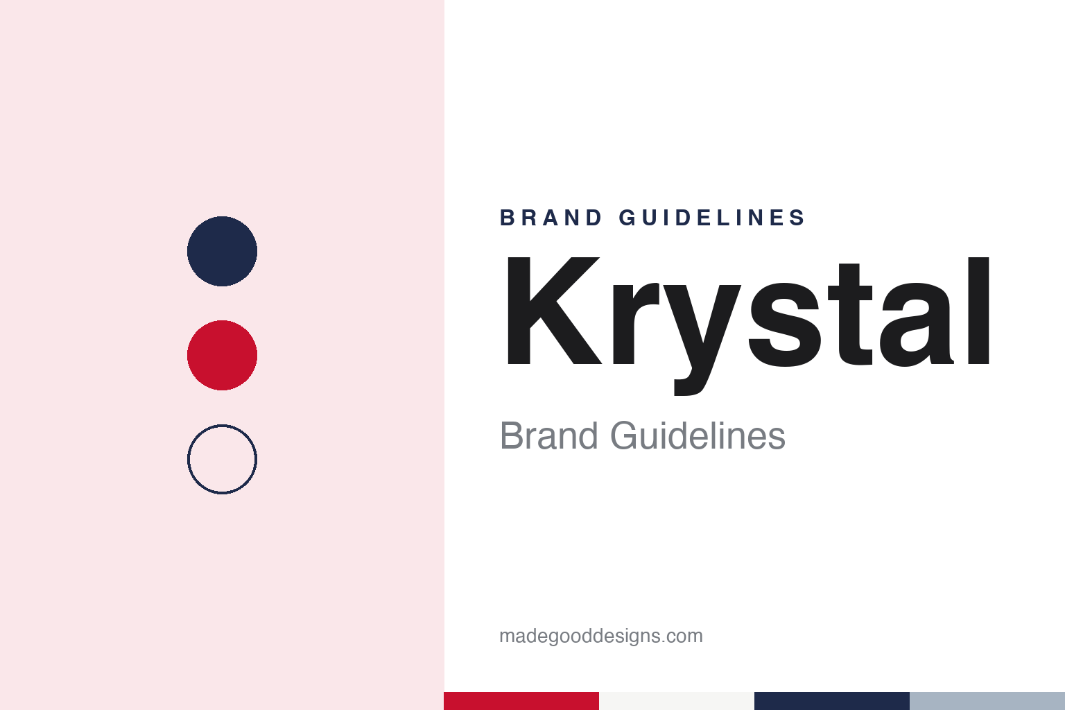 Krystal brand guidelines — abstract colour discs and material texture (original homage; not a Krystal product or logo)