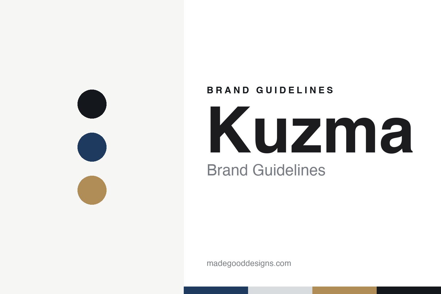 Kuzma brand guidelines — abstract colour discs and material texture (original homage; not a Kuzma product or logo)