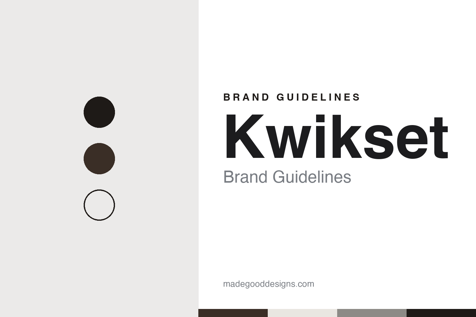 Kwikset Brand Guidelines: The Tubular Lock From Southern California