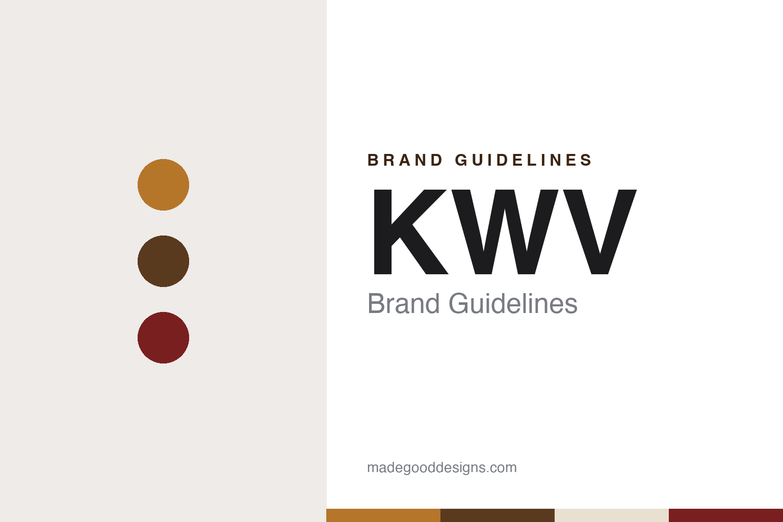 KWV Brand Guidelines: The Paarl Wine Co-operative of 1918 That Became a Brandy House