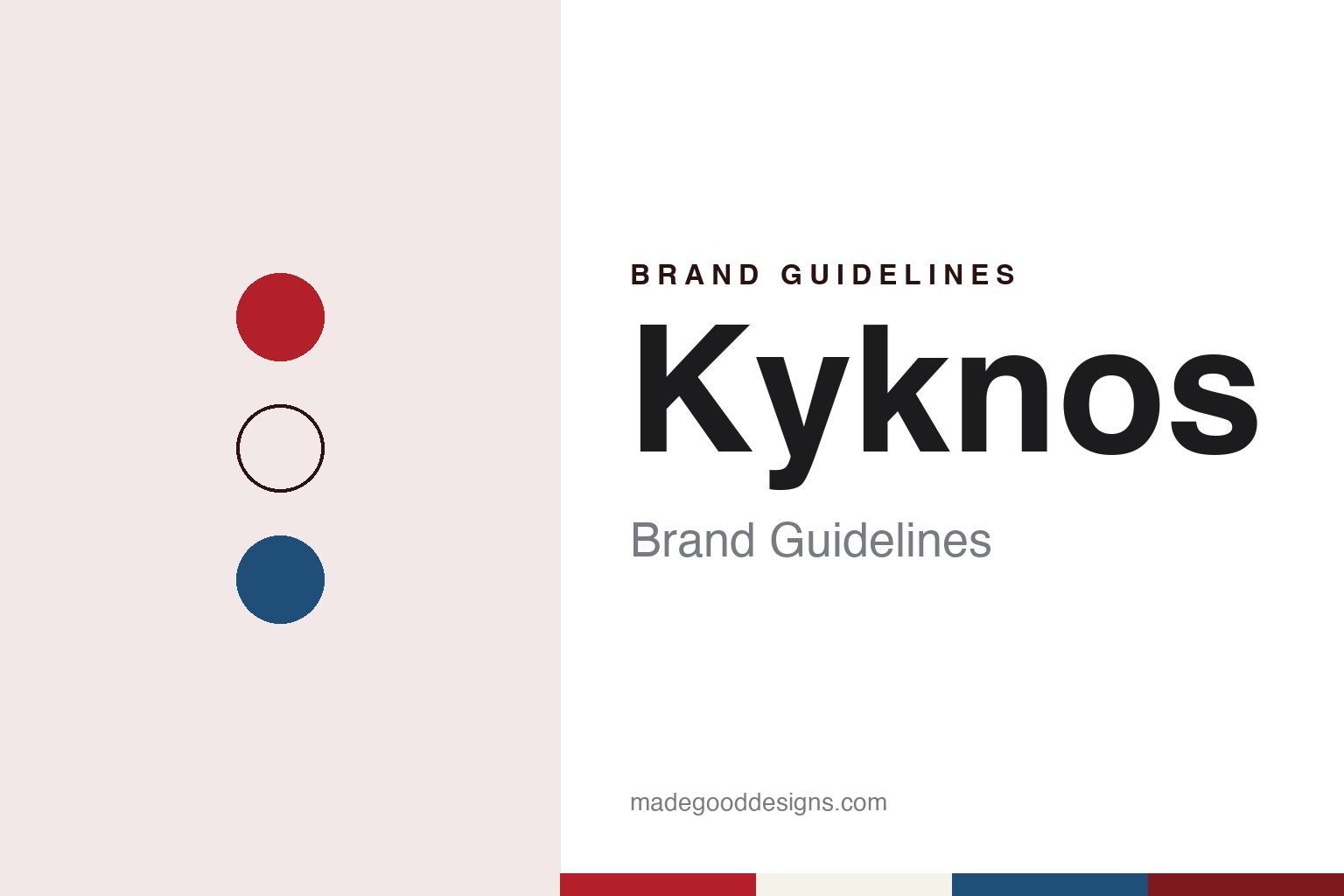 Kyknos Brand Guidelines: The Nafplio Tomato Canner Named After a Swan