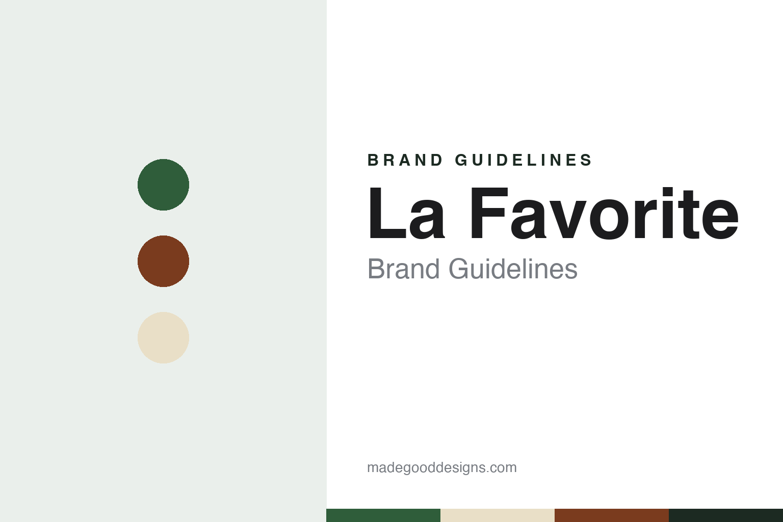 La Favorite brand guidelines — abstract colour discs and material texture (original homage; not a La Favorite product or logo)