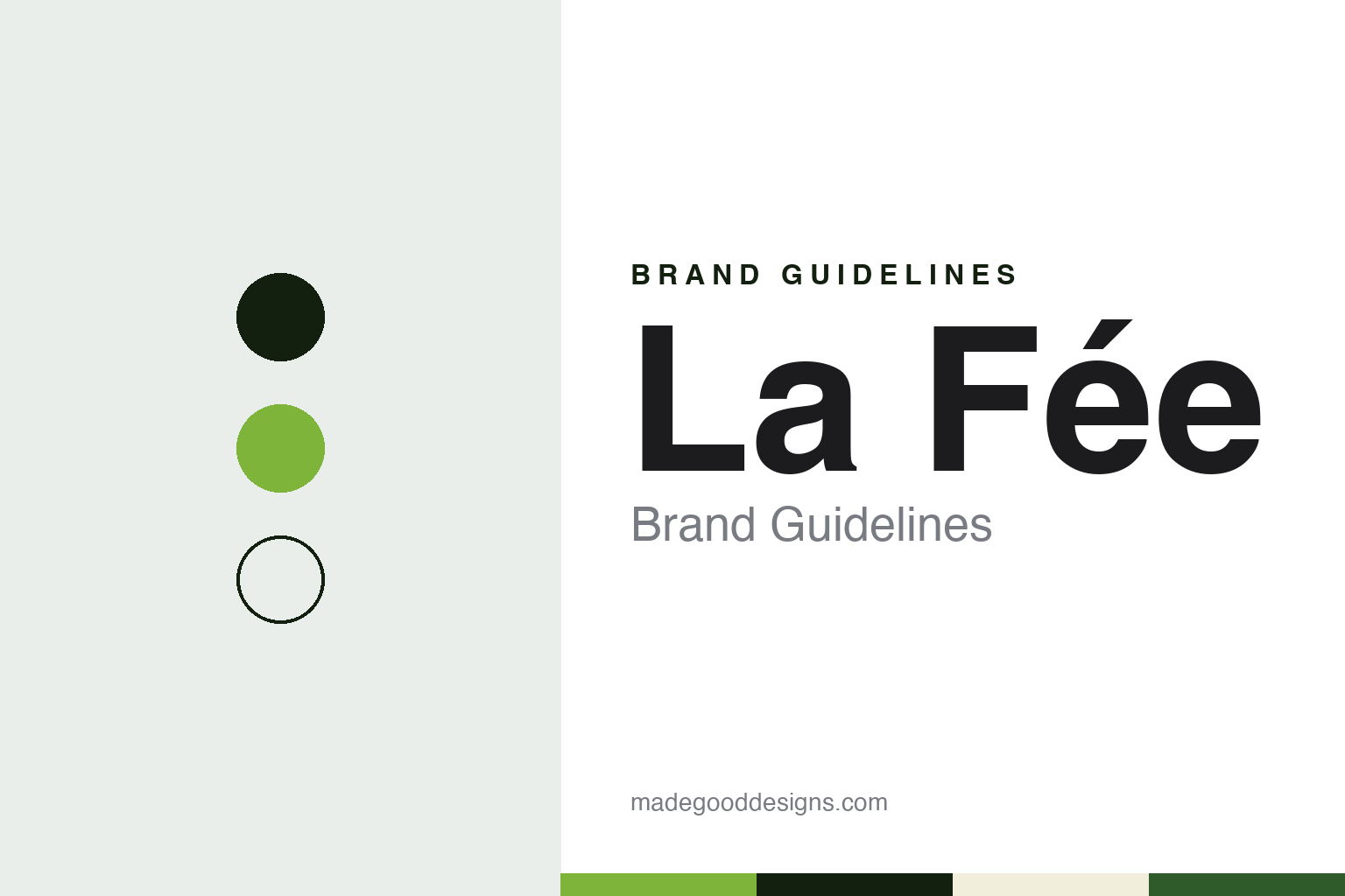 La Fée brand guidelines — abstract colour discs and material texture (original homage; not a La Fée product or logo)
