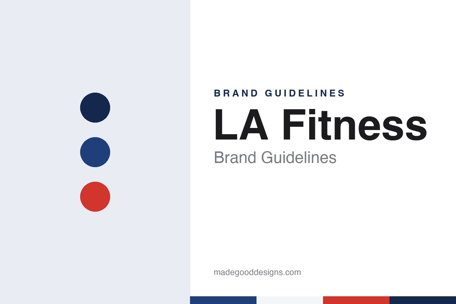LA Fitness brand guidelines — abstract colour discs and material texture (original homage; not a LA Fitness product or logo)